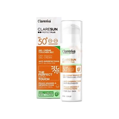 CLARENIA CLARESUN ECRAN GEL CREME TOUCHER SEC SPF50+ 50ML