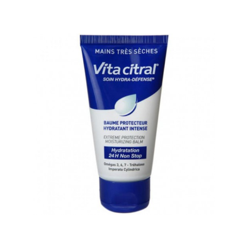 Vita Citral Soin hydra défense 24H Mains très sèches – 75 ml