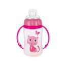 CANPOL BIBERON PLASTIQUE ROSE SILICONE 6M+ 320ML REF 56/512