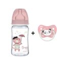 CANPOL SET EASY START ROSE BIBERON 240ML+SUCE ORTHO 164