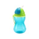 CANPOL TASSE SPORT BLEU 370 ML AVEC PAILLE REF.56/113
