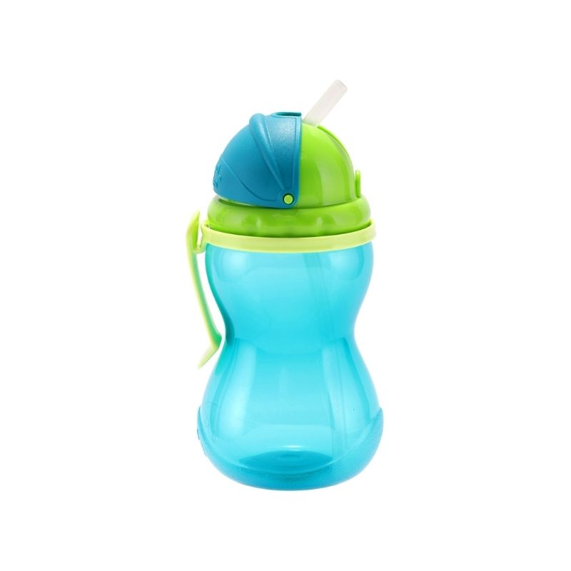 CANPOL TASSE SPORT BLEU 370 ML AVEC PAILLE REF.56/113