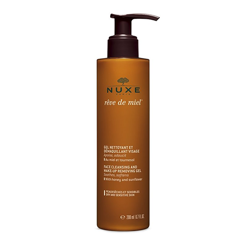 NUXE Rêve de miel Gel nettoyant et démaquillant visage 200ml