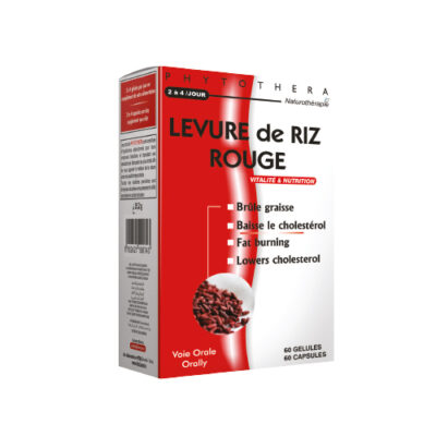 PHYTOTHERA LEVURE de RIZ ROUGE  60 gélules