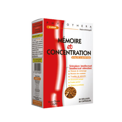 PHYTOTHERA MEMOIRE ET CONCENTRATION  30 gélules