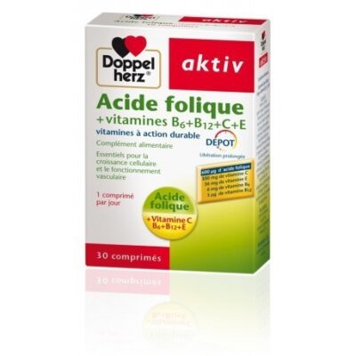 AKTIV ACIDE FOLIQUE VITAMINES B+C+E   30 Comprimés