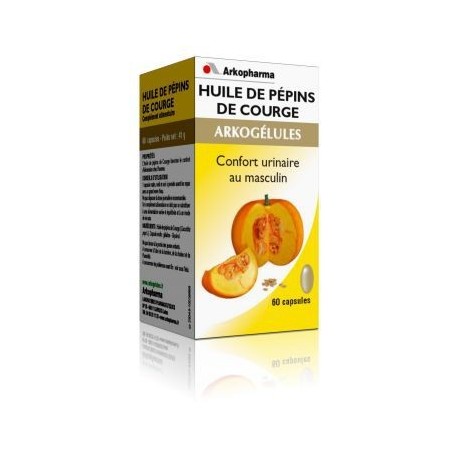 Arkogélules Huile de Pépins de Courge 60 capsules