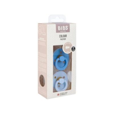 BIBS SUCETTE COLOUR BLEU -STEEL BLEU 6-18m Lot De 2(B09BCFA)