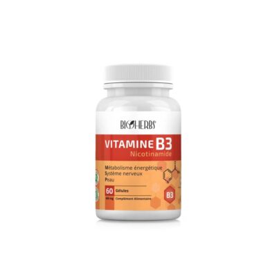 Bioherbs Vitamine B3 Nicotinamide  Boite de 60 gélules