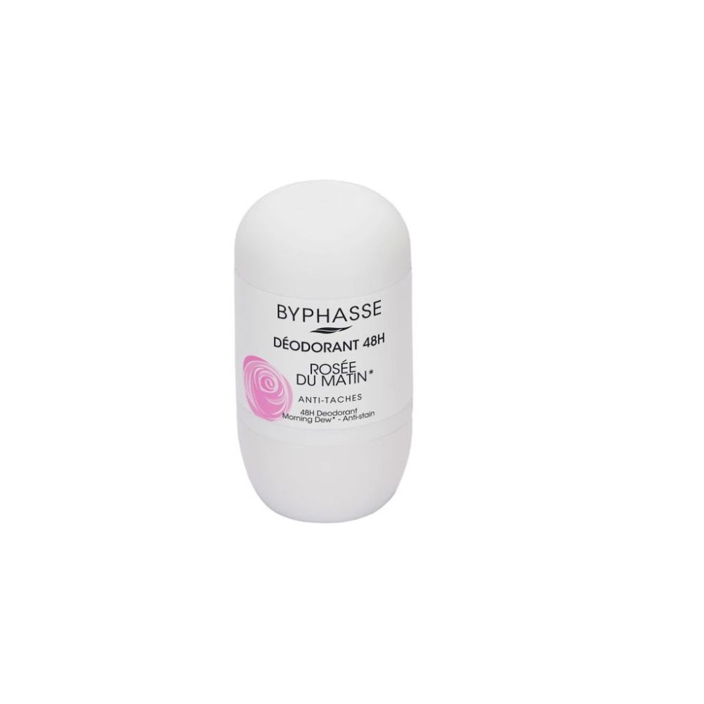 BYPHASSE DEODORANT ROLL ON ANTI TACHES ROSEE DE MATIN 50ML