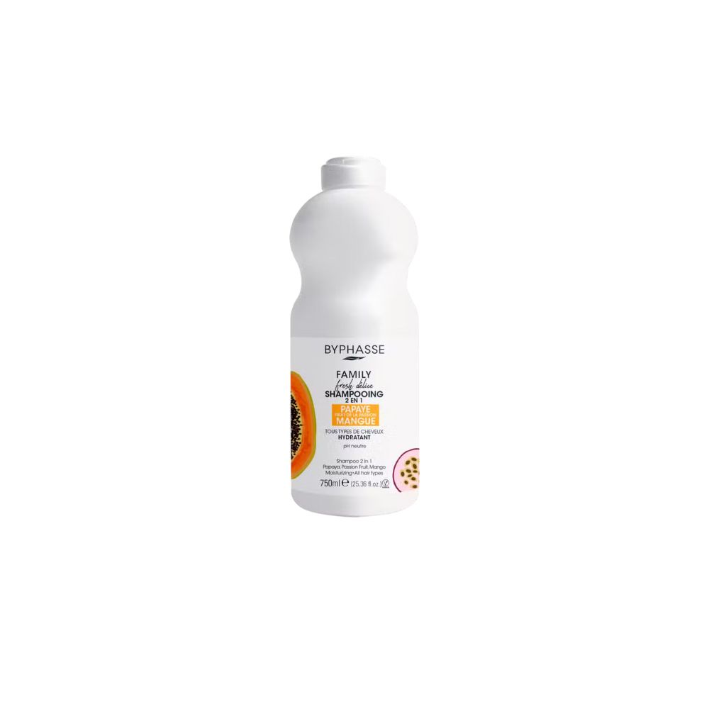 BYPHASSE FAMILY SHAMPOOING 2 EN 1 PAPAYE MANGUE 750ML