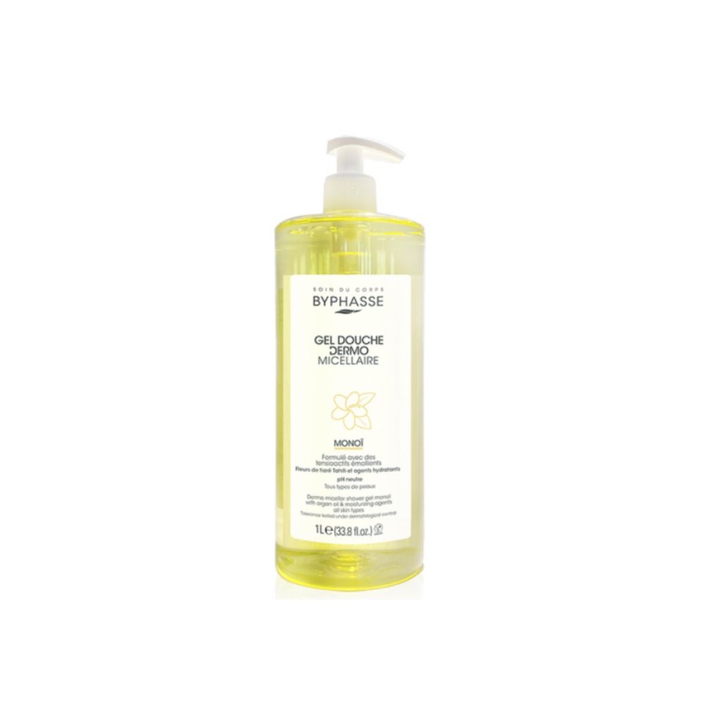 BYPHASSE GEL DOUCHE DERMO MICELLAIRE MONOI 1L