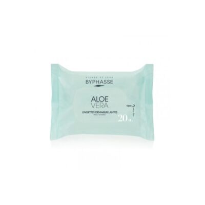 BYPHASSE LINGETTES DEMAQUILLANTES ALOE VERA 20 UNITES