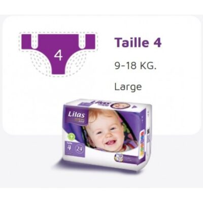 Lilas Couche BB 9-18 Kg Confort max actif pharmacie   24 pièces