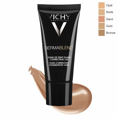 VICHY Dermablend Fond de Teint fluide correcteur 16h Teinte 15 Opal  30ml