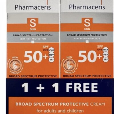 Pharmaceris S Spectrum-Protect Crème Haute Protection SPF50+ 50ml – 1+1 Gratuit