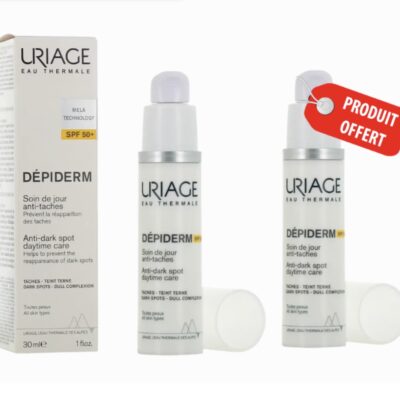 URIAGE DEPIDERM SOIN DE JOUR ANTI TACHES SPF50 30ML + (LE 2 EME OFFERT)