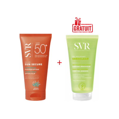 SVR  SUN SECURE  BLUR +GEL MOUSSANT OFFERT
